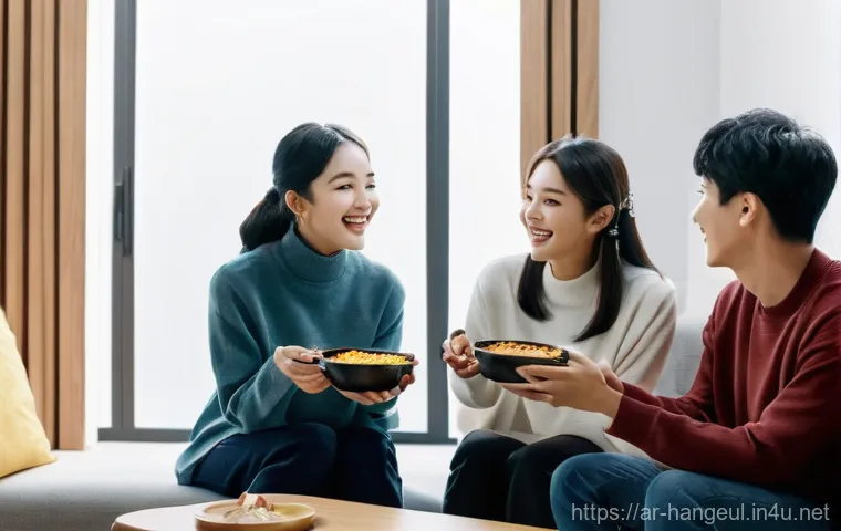 온라인 한글 학습 사이트 - **Prompt:** A young Arab woman in her late teens or early twenties, sitting comfortably at a clean, ...